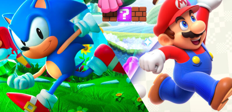 The 1990s are back as Sonic and Super Mario embark on new 2D adventures