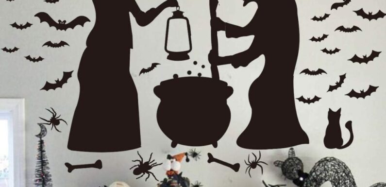 These $13 Spooky Witch Wall Decals Are One of Amazon's 'Most Loved' Halloween Decorations