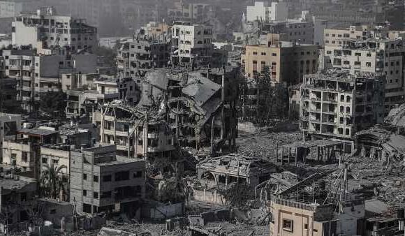 Three Palestinians killed in airstrike on Gaza refugee camp