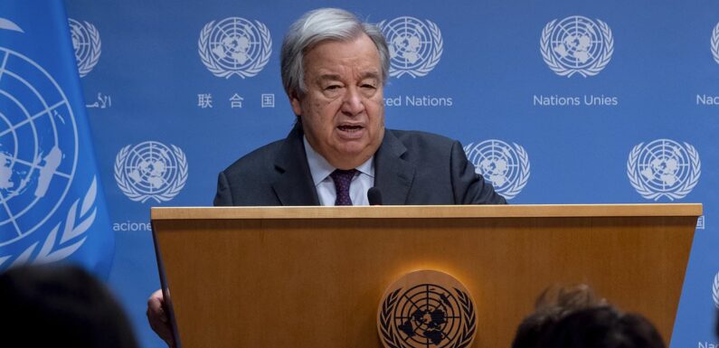 UN Secretary-General 'deeply distressed' as Israel imposes Gaza siege