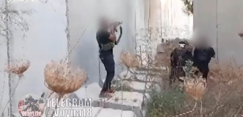 WATCH: Hamas attackers bombing Israeli guard posts and killing troops