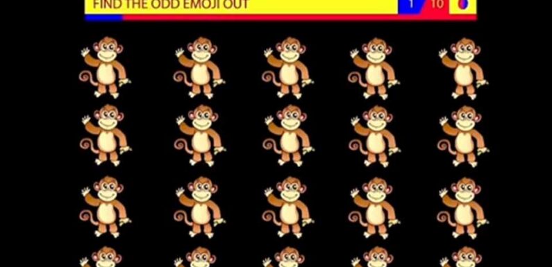 You're in the top 10% if you can spot the odd monkey emoji in the group in 10 seconds or less | The Sun