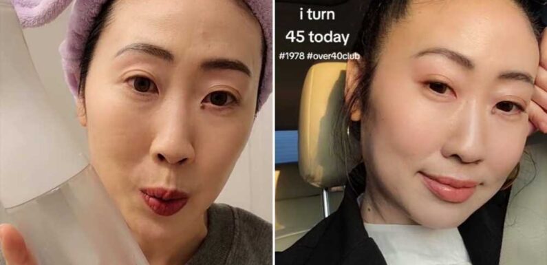 47-year-old woman with ‘glass skin’ looks 20 thanks to DIY anti-ageing facial spray | The Sun