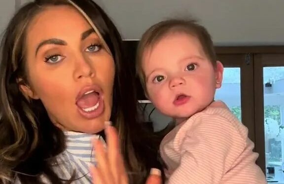 Amy Childs cruelly mum-shamed as she shows off seven-month-old daughter's pierced ears | The Sun