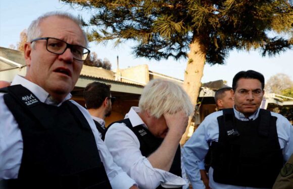 Boris looks devastated in emotional trip to Israel kibbutz destroyed by Hamas terrorists as he slams ‘evil’ massacre | The Sun