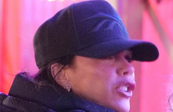 Casual Victoria Beckham gets festive at Winter Wonderland with Harper