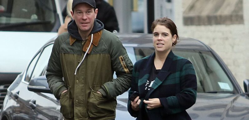 Checkmate! Princess Eugenie cuts stylish figure in plaid coat