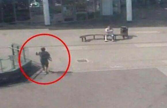 Chilling moment 'killer' dad carries lifeless adopted daughter, 2, into hospital after claiming she fell down the stairs | The Sun