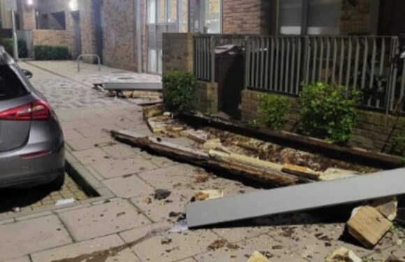 Company warns families not to use their balconies after one COLLAPSES