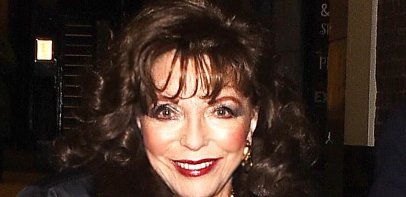 Dame Joan Collins looks very glamourous at Charing Cross Theatre show