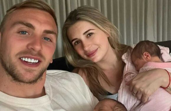 Dani Dyer shows off her 'real' huge baby bump before giving birth to twins after fan asks how much weight she gained | The Sun