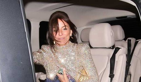 Davina McCall and Charlotte Hawkins head home from the ITV Palooza