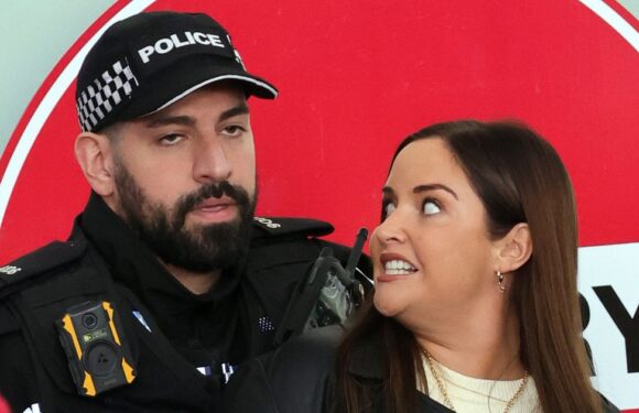 EastEnders’ Jacqueline Jossa manhandled by police as she films Lauren return