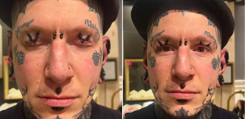 Father who has covered 96% of his body in ink shows off newest tattoos