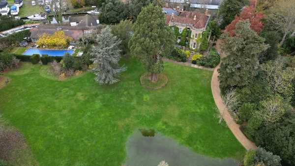 George and Amal Clooney's back garden flooded at £20m mansion