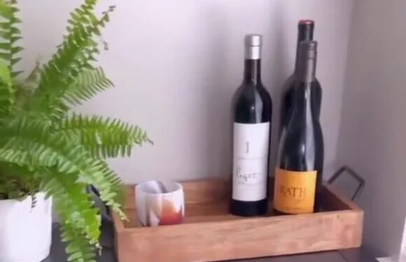 Home owner transforms basic IKEA cabinet into plush wine bar using simple hack – and everyone loves it | The Sun