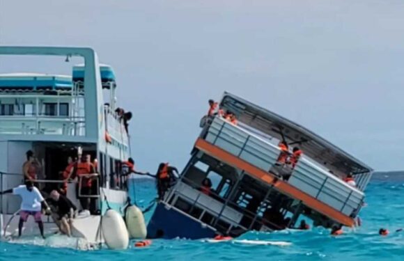 Horror PoV video shows cruise ship sinking in Bahamas as passengers scream for help and woman, 75, dies | The Sun