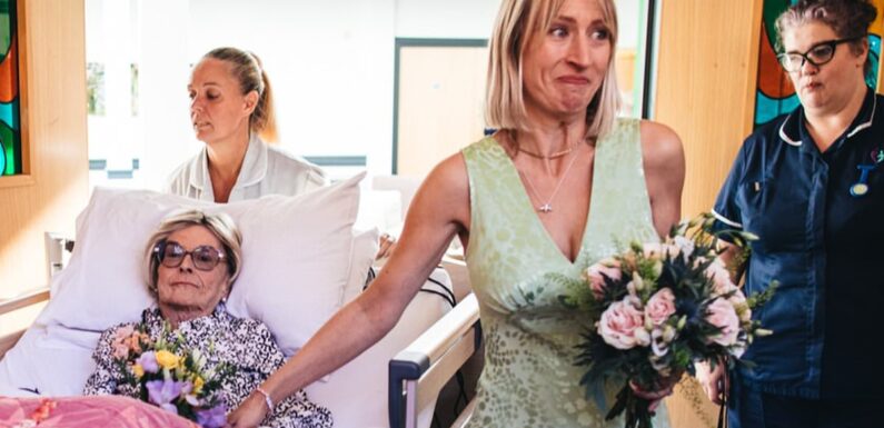 I granted my mother's dying wish by getting married at her bedside