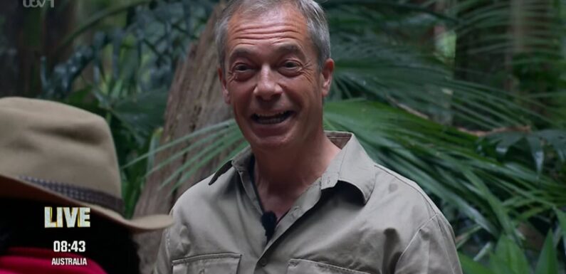 I'm A Celeb's Nigel Farage and Nella Rose to face first eating trial