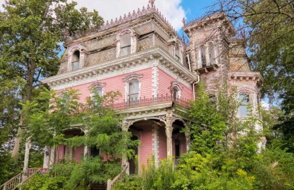 Inside eerie abandoned Victorian mansion left to rot – with room mysteriously stacked high with unopened Amazon boxes | The Sun