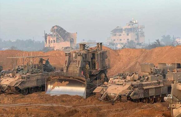 Israeli troops 'secure Hamas stronghold' with weapons cache as pics show IDF clearing out 'terror nest' with bulldozers | The Sun