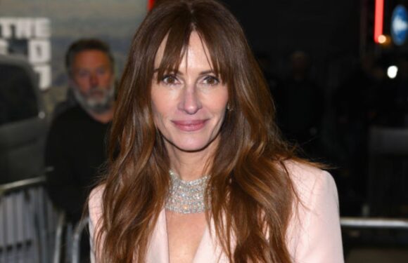 Julia Roberts shows off endless legs as she braves the cold at London premiere