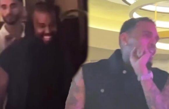 Kanye West and Chris Brown SLAMMED for dancing to 'antisemitic' track