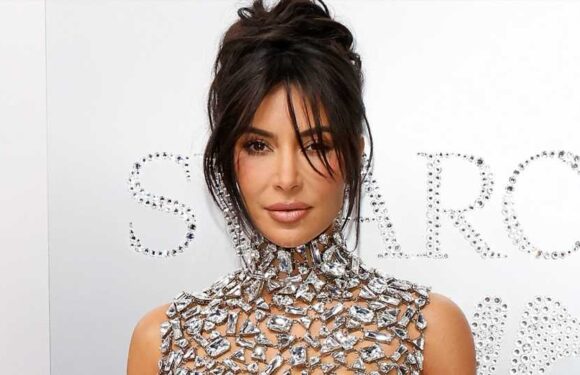 Kim Kardashian leaves fans drooling as she flaunts long legs & curves in a tiny crystal skirt at Skims event | The Sun