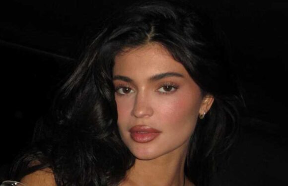 Kylie Jenner almost has big wardrobe malfunction as star poses in risky dress for new photos | The Sun