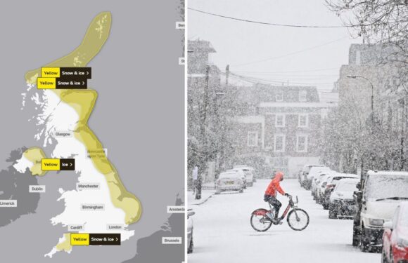 Met Office issues urgent 48-hour snow and ice warning set to cause travel mayhem