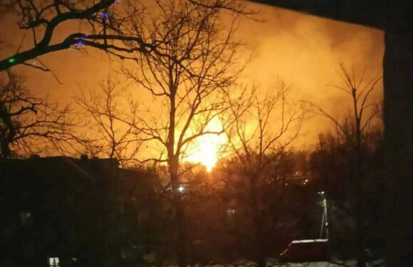 Moment Russian military base in Krasnodar bursts into flames as gunpowder plant supplying Putin's forces also blasted | The Sun