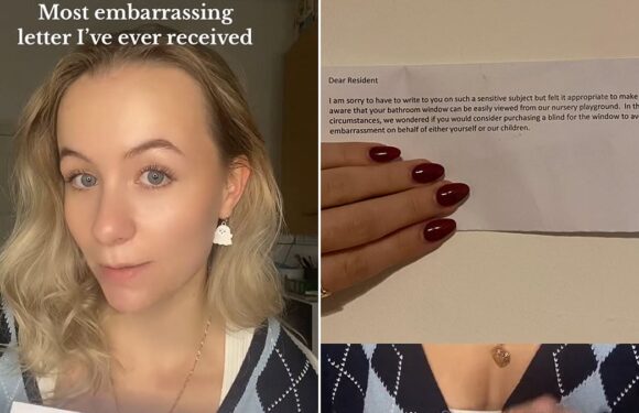 Mortified woman gets letter from school about her bathroom habits