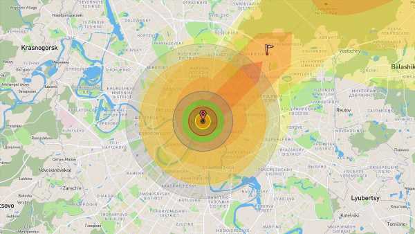 Nuclear bomb map shows impact if Biden's new weapon dropped on Russia