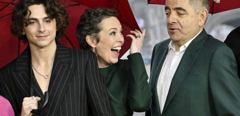 Olivia Colman is unrecognisable as she unveils transformation at Wonka premiere