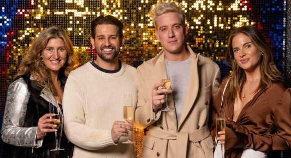 Ollie Locke and husband Gareth enjoy dads night out with Made in Chelsea pals Binky and Cheska