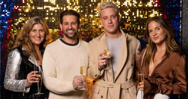 Ollie Locke and husband Gareth enjoy dads night out with Made in Chelsea pals Binky and Cheska