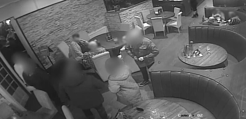 Party of four caught making off without paying their £96.70 bill