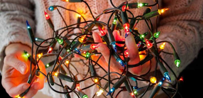 People are just realising genius way to untangle Christmas lights using 5p item & stop them from getting in a mess again | The Sun