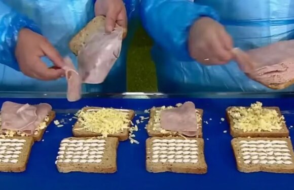 People horrified as they find out how pre-packaged sandwiches are really made