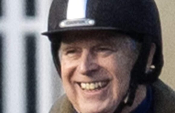 Prince Andrew is spotted riding in Windsor
