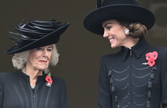 Princess Kate enjoys sweet moment with Queen Camilla as they attend Remembrance Service