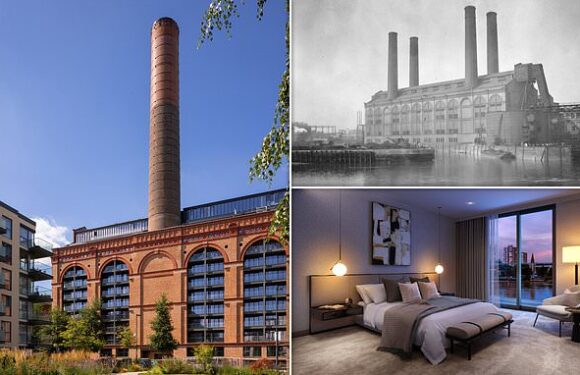 Restored façade of power station revealed in first-look images