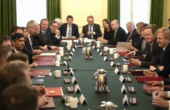 Rishi hails ‘united’ Cabinet as his new top team pose for first snap after Suella's sacking risks revolt from right | The Sun