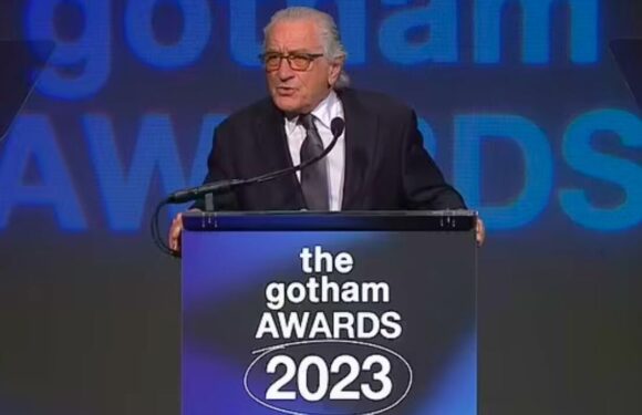 Robert De Niro messes up speech attacking Donald Trump as he blames botched edit