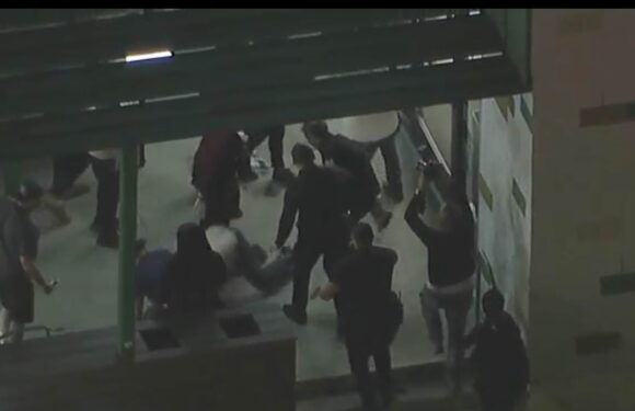 Shocking moment Gal Gadot's screening of Hamas attack ends in CHAOS