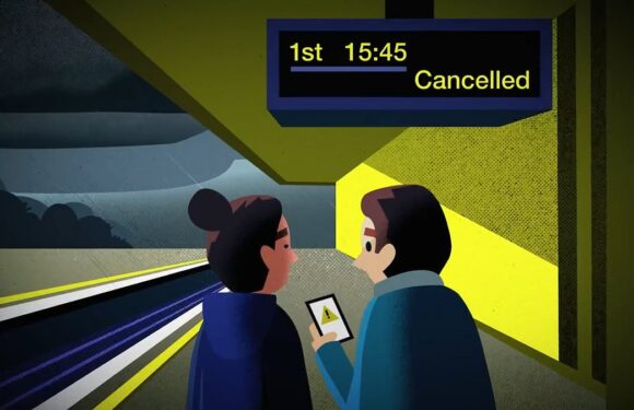 Storm Ciaran: Network Rail releases video on how weather delays trains