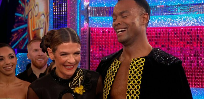 Strictly's Annabel Croft SPEECHLESS as she's awarded her first TEN
