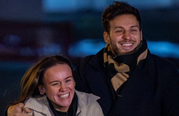Strictlys Ellie Leach and Vito Coppola look smitten as they take moonlit stroll
