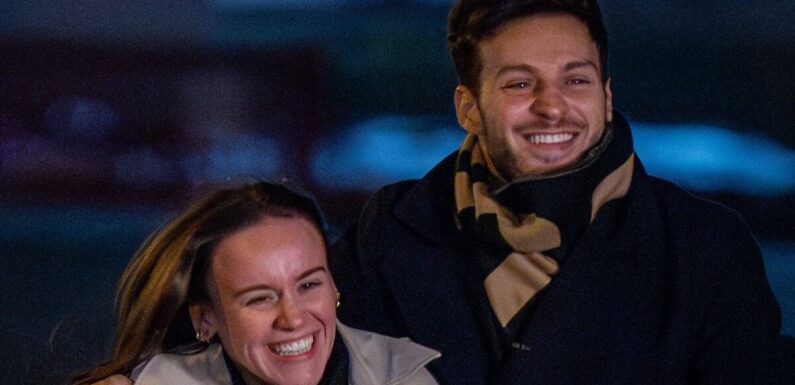 Strictlys Ellie Leach and Vito Coppola look smitten as they take moonlit stroll