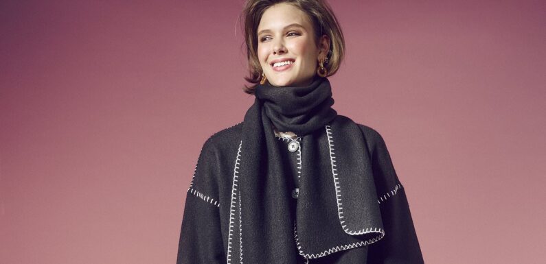 This winter's cosiest trend? The scarf-coat